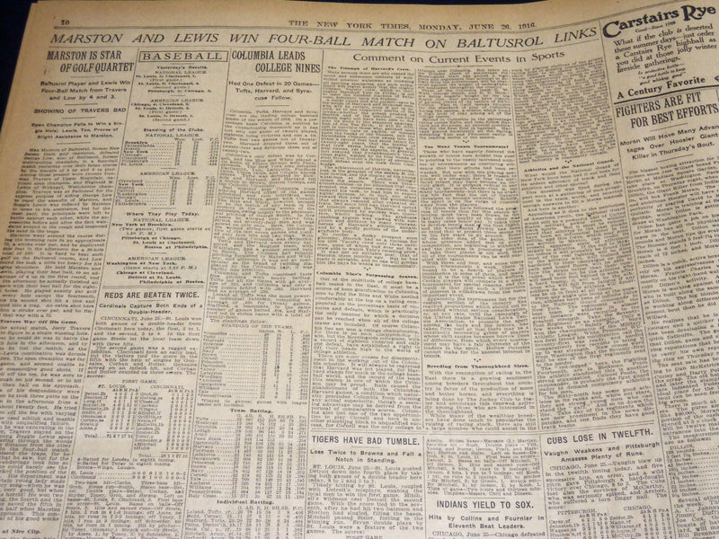 1916 JUNE 26 NEW YORK TIMES - PRESIDENT SENDS ULTIMATUM TO CARRANZA - NT 8621