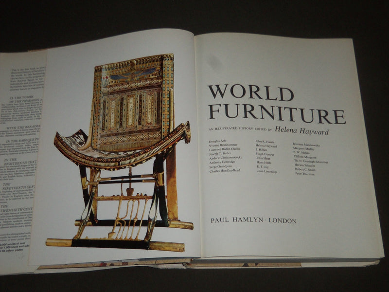 1965 WORLD FURNITURE EDITED BY HELENA HAYWARD HARDCOVER BOOK - I 707