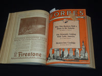 1924 APRIL 12-SEPTEMBER 15 FORBES MAGAZINE BOUND VOLUME - NICE ADS - R 10G