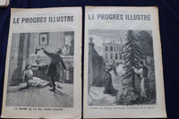 1892-1904 LE PROGRES ILLUSTRE MAGAZINE - FRENCH - LOT OF 23 - O 3659