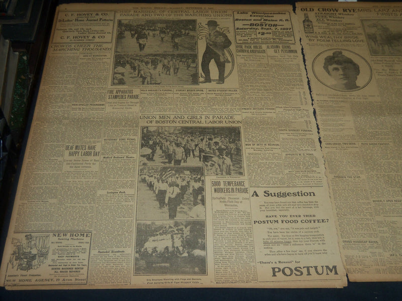 1907 SEPTEMBER 3 THE BOSTON HERALD - ARCHBISHOP WILLIAMS LIES IN STATE - BH 233