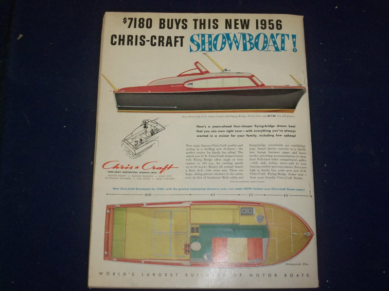 1955 OCTOBER MOTOR BOATING MAGAZINE - THE YACHTSMEN'S MAGAZINE - B 6620