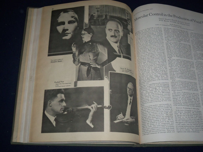 1935 JANUARY-DECEMBER THE MUSICIAN BOUND VOL NO. 40 - GREAT PHOTOS/ADS - KD 1764