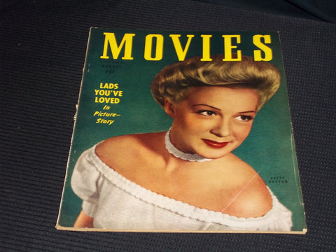 1946 AUGUST MOVIES MAGAZINE - BETTY HUTTON FRONT COVER - E 14202
