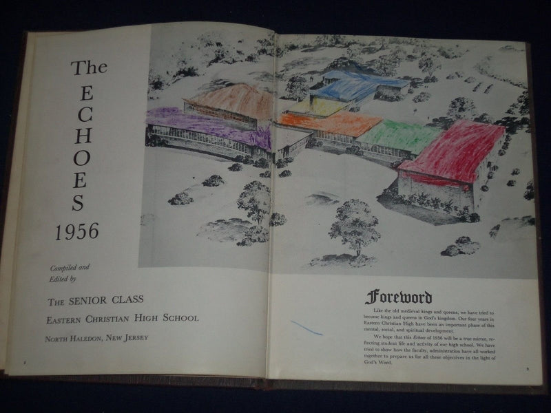 1956 THE ECHOES EASTERN CHRISTIAN HIGH SCHOOL YEARBOOK - NO. HALEDON - YB 712
