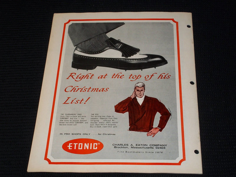1965 DECEMBER 10 GOLF WORLD MAGAZINE - MR. & MRS. STEIT FRONT COVER - E 7359