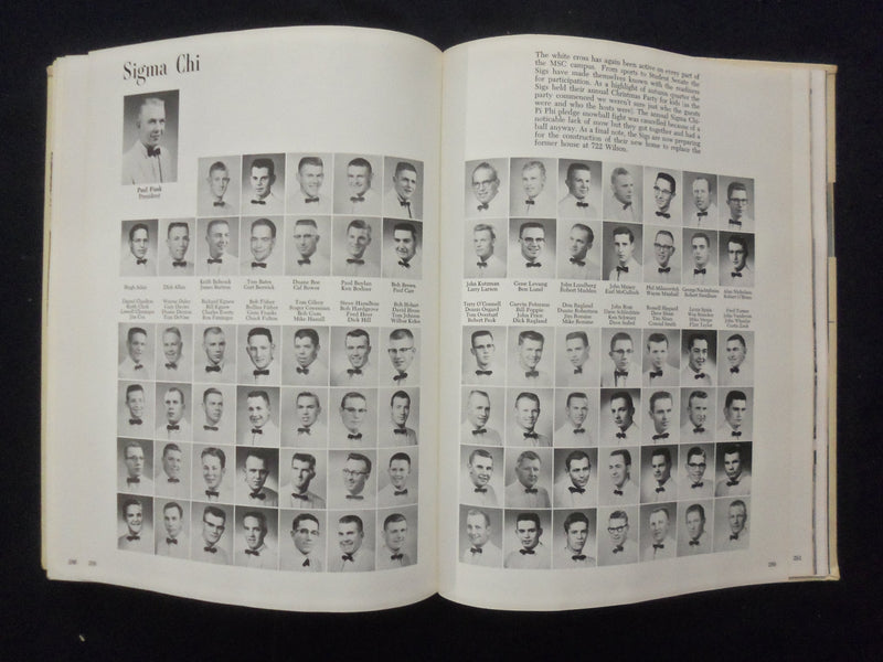 1961 MONTANAN MONTANA STATE UNIVERSITY YEARBOOK - BOZEMAN, MONTANA - YB 3299