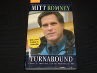 2004 TURNAROUND SOFTCOVER BOOK SIGNED BY MITT ROMNEY - KD 2771H