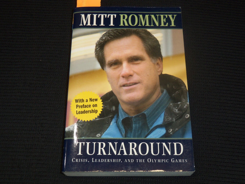 2004 TURNAROUND SOFTCOVER BOOK SIGNED BY MITT ROMNEY - KD 2771H