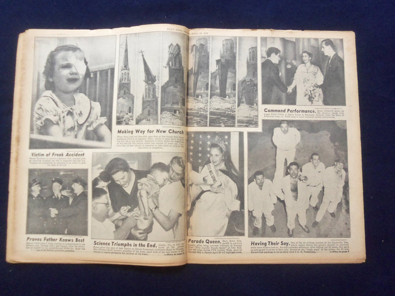 1955 APR 15 NEW YORK DAILY NEWS NEWSPAPER - SLA OFFICIAL SUICIDE, NOTE - NP 6745