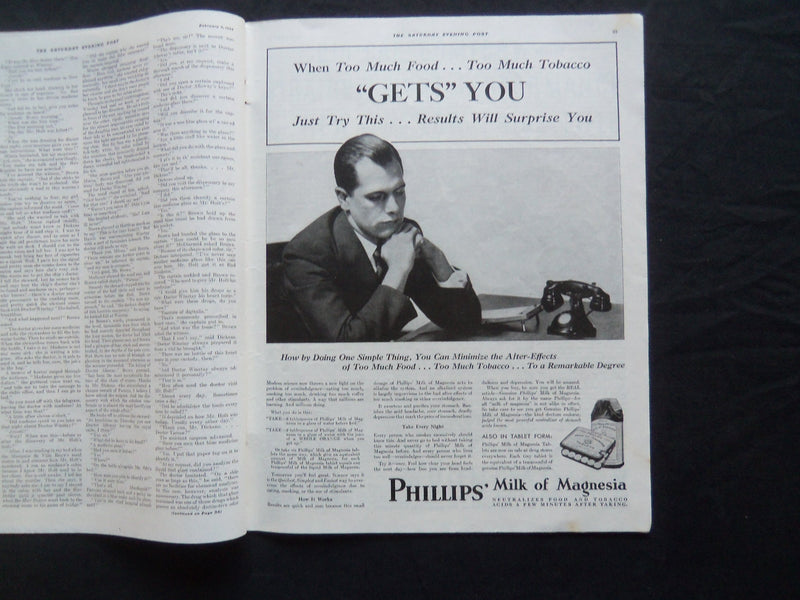 1933 FEBRUARY 4 THE SATURDAY EVENING POST MAGAZINE - ILLUSTRATED COVER - SP 1499