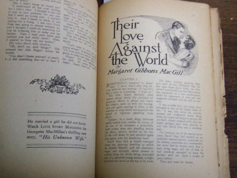 1925 AUGUST 22 LOVE STORY MAGAZINE ILLUSTRATED - VIVIAN GREY - K 1125