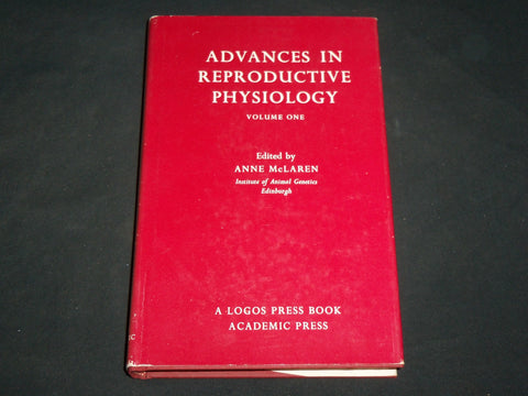 1966 ADVANCES IN REPRODUCTIVE PHYSIOLOGY BOOK EDITED BY ANNE MCLAREN - KD 6628