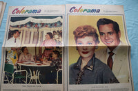 1950'S PHILADELPHIA INQUIRER COLORAMA SECTIONS - MOVIE STARS -LOT OF 18- NP 9232