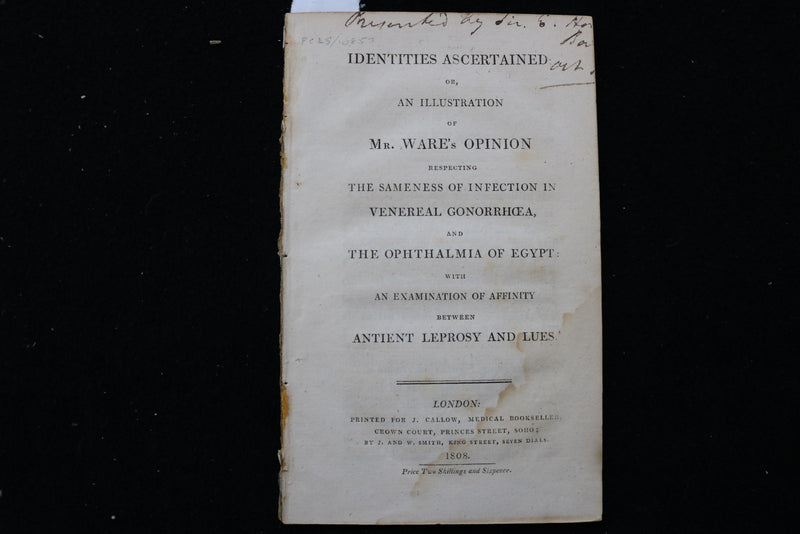 1808 MR. WARE'S OPINION - MEDICAL SOFTCOVER BOOK - K 2891