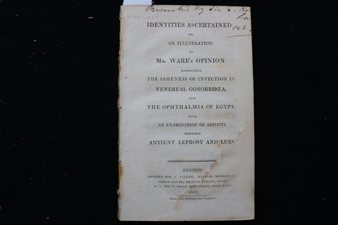 1808 MR. WARE'S OPINION - MEDICAL SOFTCOVER BOOK - K 2891