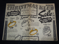 1940'S BUSCHS CHRISTMAS KLUB JEWELRY CIRCULAR - J 9211