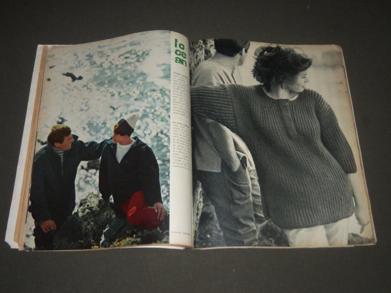 1960 JUNE ELLE FRENCH MAGAZINE - GREAT FRONT COVER - FASHION - ADS - SP 5813