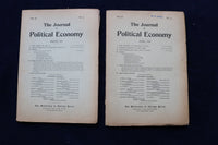 1909-1910 THE JOURNAL OF POLITICAL ECONOMY MAGAZINE - LOT OF 10 - O 3419