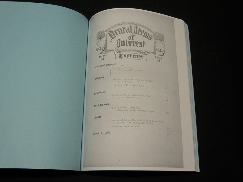 1908-1934 DENTAL REVIEW & ITEMS OF INTEREST BOUND VOLUME LOT OF 2 - WR 464B