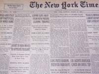 1930 MARCH 18 NEW YORK TIMES - CAPONE SLIPS AWAY FROM NEW PRISON - NT 1674