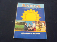 1981 DECEMBER 26 SUN BOWL PROGRAM - OKLAHOMA UNIV VS UNIV OF HOUSTON - ST 5005R