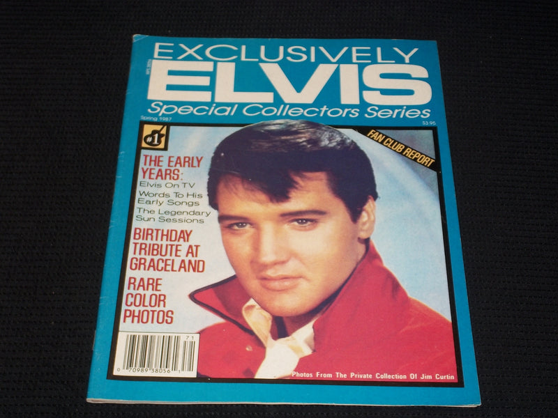 1987 SPRING EXCLUSIVELY ELVIS MAGAZINE - ELVIS PRESLEY FRONT COVER - E 7651