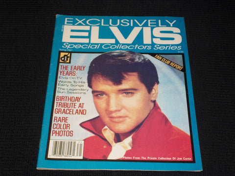 1987 SPRING EXCLUSIVELY ELVIS MAGAZINE - ELVIS PRESLEY FRONT COVER - E 7651