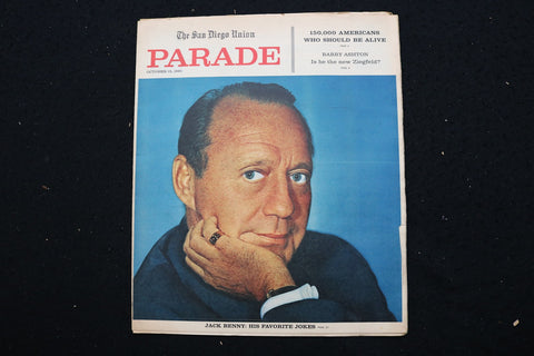 1961 OCTOBER 15 PARADE MAGAZINE - JACK BENNY COVER - E 25649