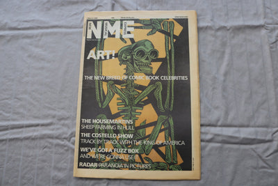 1986 MARCH 1 NEW MUSICAL EXPRESS NEWSPAPER - ART! COVER - NP 9281