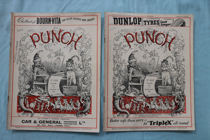 1941 PUNCH MAGAZINE - LOT OF 25 - O 3972