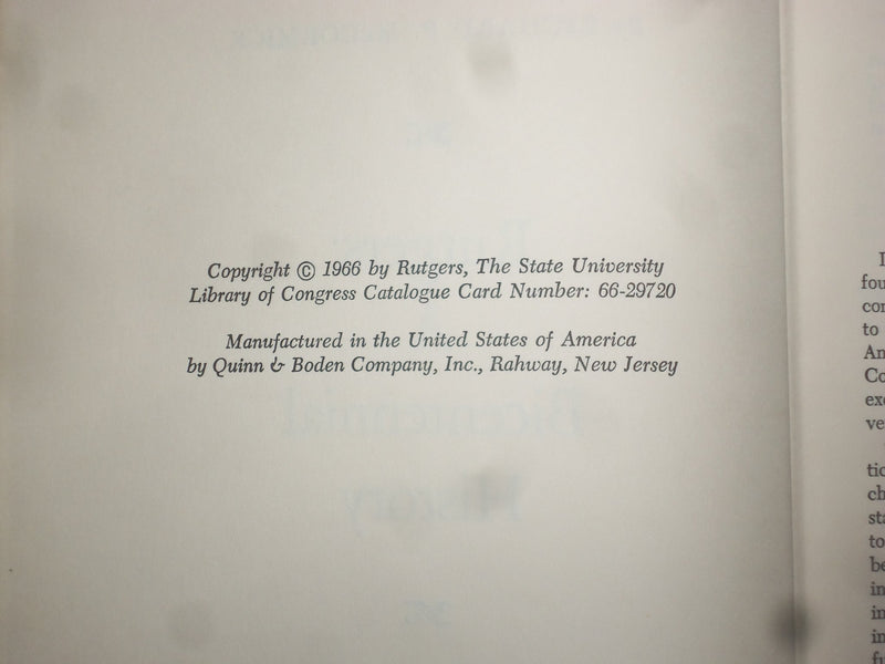1966 RUTGERS: A BICENTENNIAL HISTORY HARDCOVER BOOK BY RICHARD MCCORMICK-KD 9151