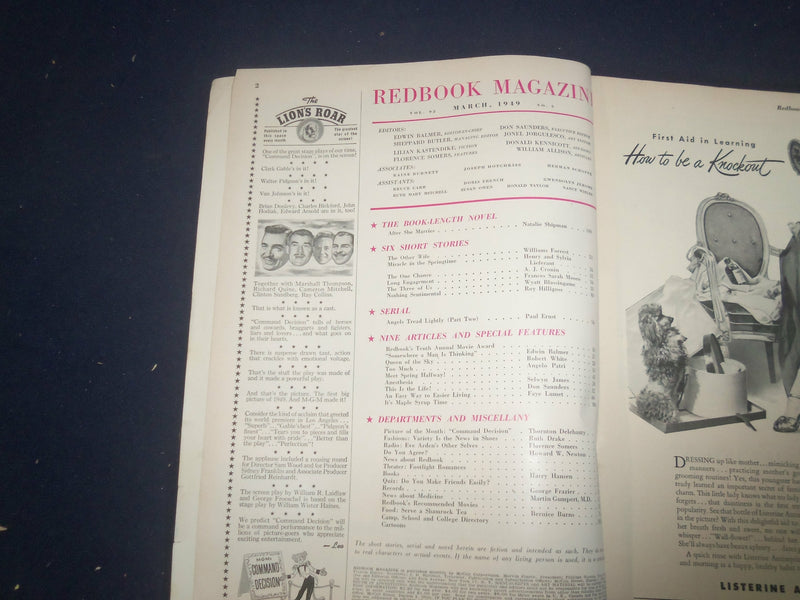 1949 MARCH REDBOOK MAGAZINE - AFTER SHE MARRIES - SP 6257X