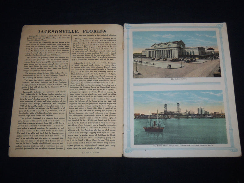 1920'S JACKSONVILLE FLORIDA VIEW BOOK - NICE PRINTS - J 8774