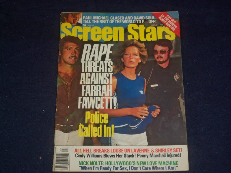1977 MARCH SCREEN STARS MAGAZINE - FARRAH FAWCETT - PHOTOS & STORIES - ST 6237
