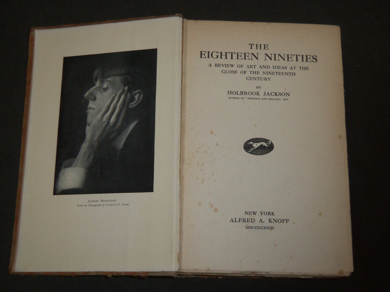 1923 THE EIGHTEEN NINETIES BY HOLBROOK JACKSON BOOK - NICE PLATES - KD 1132