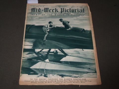 1931 AUGUST 15 MID-WEEK PICTORIAL MAGAZINE SECTION - MR & MRS. LINDBERGH- J 3249