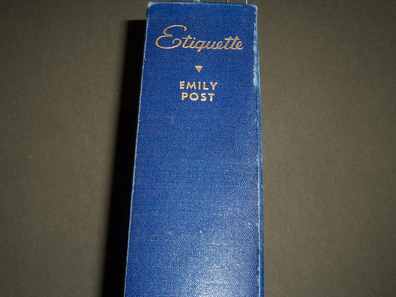 1937 ETIQUETTE BY FAMILY POST HARDCOVER BOOK - KD 4463