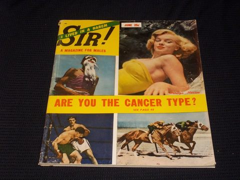 1953 JUNE SIR! MAGAZINE - MARILYN MONROE FRONT COVER - E 3659