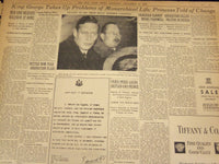 1936 DEC 12 NEW YORK TIMES - EDWARD ON YACHT AFTER FAREWELL TO EMPIRE - NT 2136