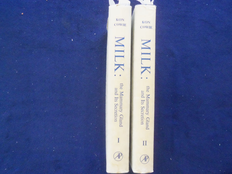 1961 MILK: THE MAMMARY GLAND AND ITS SECRETION HARDCOVER BOOKS-LOT OF 2- KD 8827