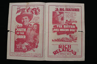 1940'S JOY THEARE PROGRAM - LOT OF 4 - BELZONI, MISSISSIPPI - K 2816