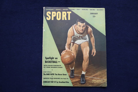 1947 JANUARY SPORT MAGAZINE - ANDY PHILLIP COVER - E 11804