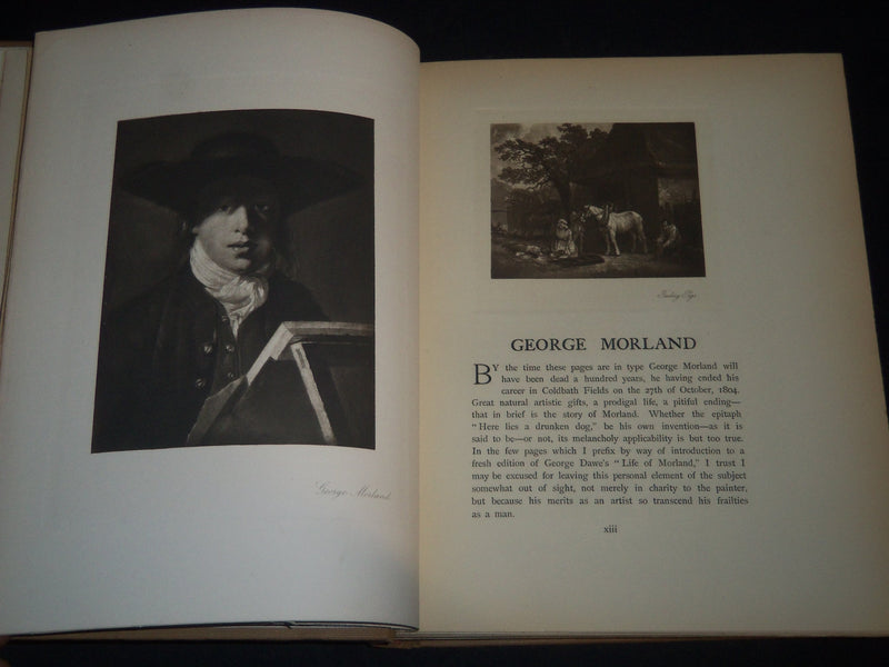 1904 THE LIFE OF GEORGE MORLAND VOLUME BY GEORGE DAWE - NICE ILLUSTRATIONS- Z 42