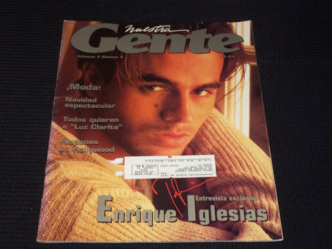 VOL 5 #4 NUESTRA GENTE MAGAZINE - ENRIQUE IGLESIAS FRONT COVER - E 2107
