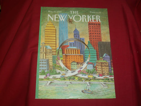 1989 MAY 29 NEW YORKER MAGAZINE FRONT COVER ONLY - GREAT ART FOR FRAMING