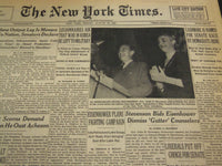 1952 AUGUST 29 NEW YORK TIMES - EISENHOWER PLANS FIGHTING CAMPAIGN - NT 4524
