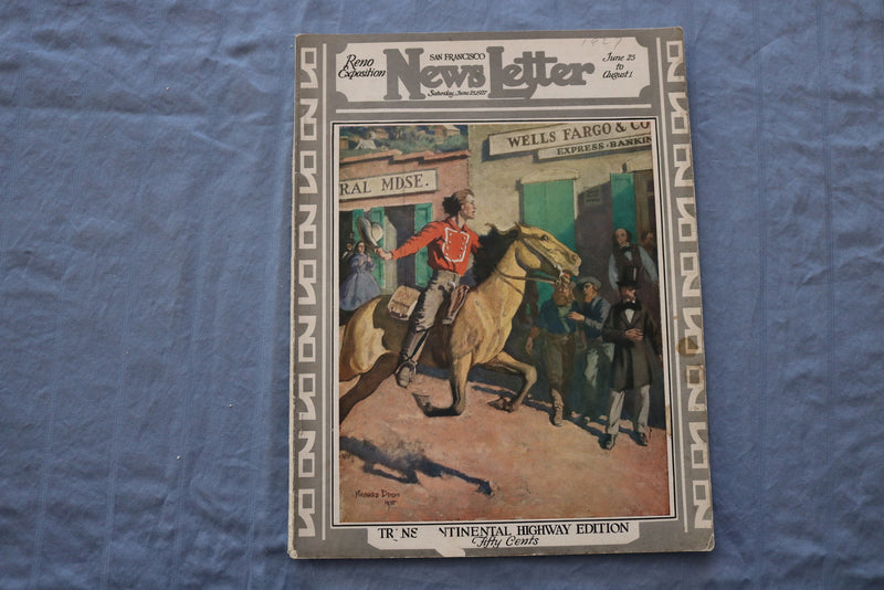 1927 JUNE 25 SAN FRANCISCO NEWS LETTER MAGAZINE- RENO EXPOSITION - SP 4785D