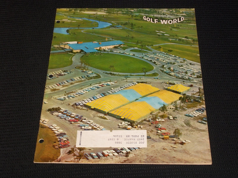 1967 JANUARY 20 GOLF WORLD MAGAZINE - PGA NATIONAL GC FRONT COVER - E 7209