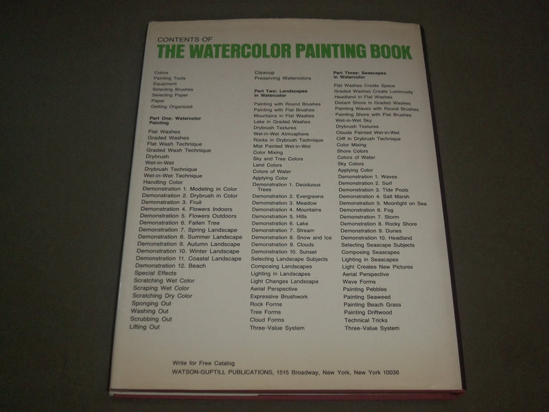 1978 THE WATERCOLOR PAINTING HARDCOVER BOOK BY WENDON BLAKE - I 1427
